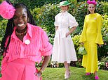 Here come the girls! Stylish racegoers don glamorous dresses and chic fascinators for Royal Ascot