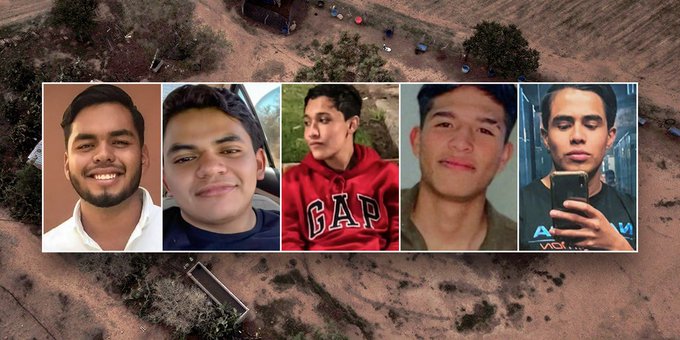 Five Mexican students killed captured on video