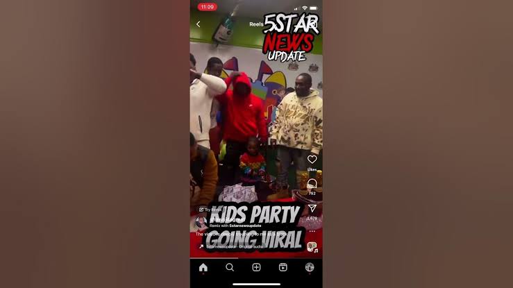 kids party going viral (watch video)